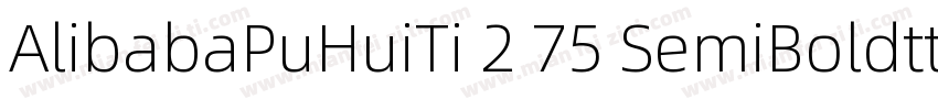 AlibabaPuHuiTi 2 75 SemiBoldttf字体转换